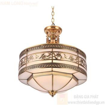 Đèn thả đồng cao cấp Ø520*H580, E27*6 lamp NC 754
